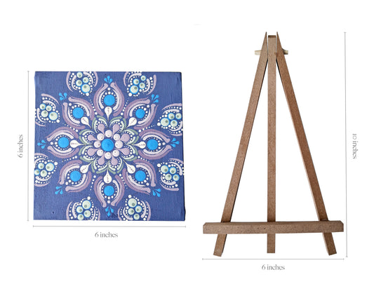 Hand painted small Mandala on Canvas