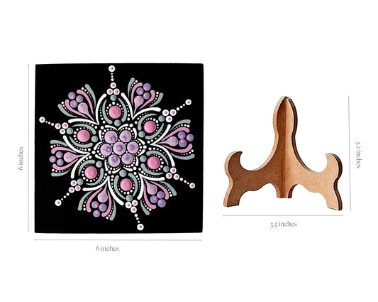 Hand painted small Mandala on Wood