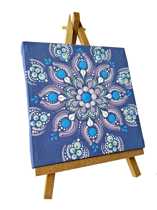 Hand painted small Mandala on Canvas